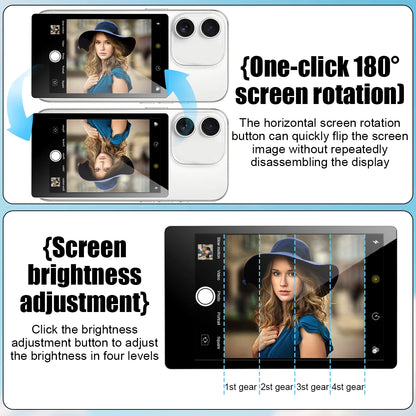 Pantalla espejo para vlogs y selfies inalámbrica